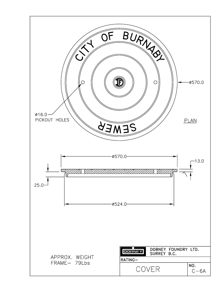 Technical drawing: Cover