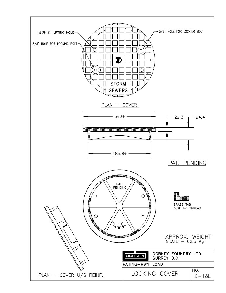 Technical drawing: Cover