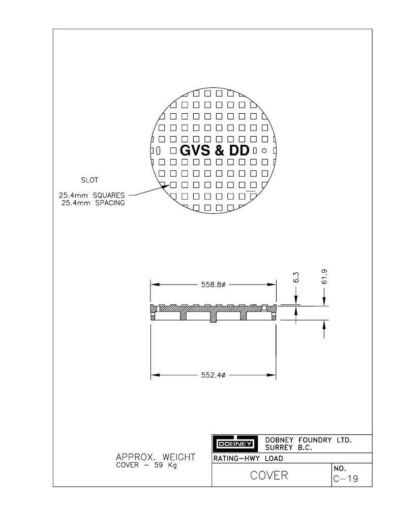 Technical drawing: Cover