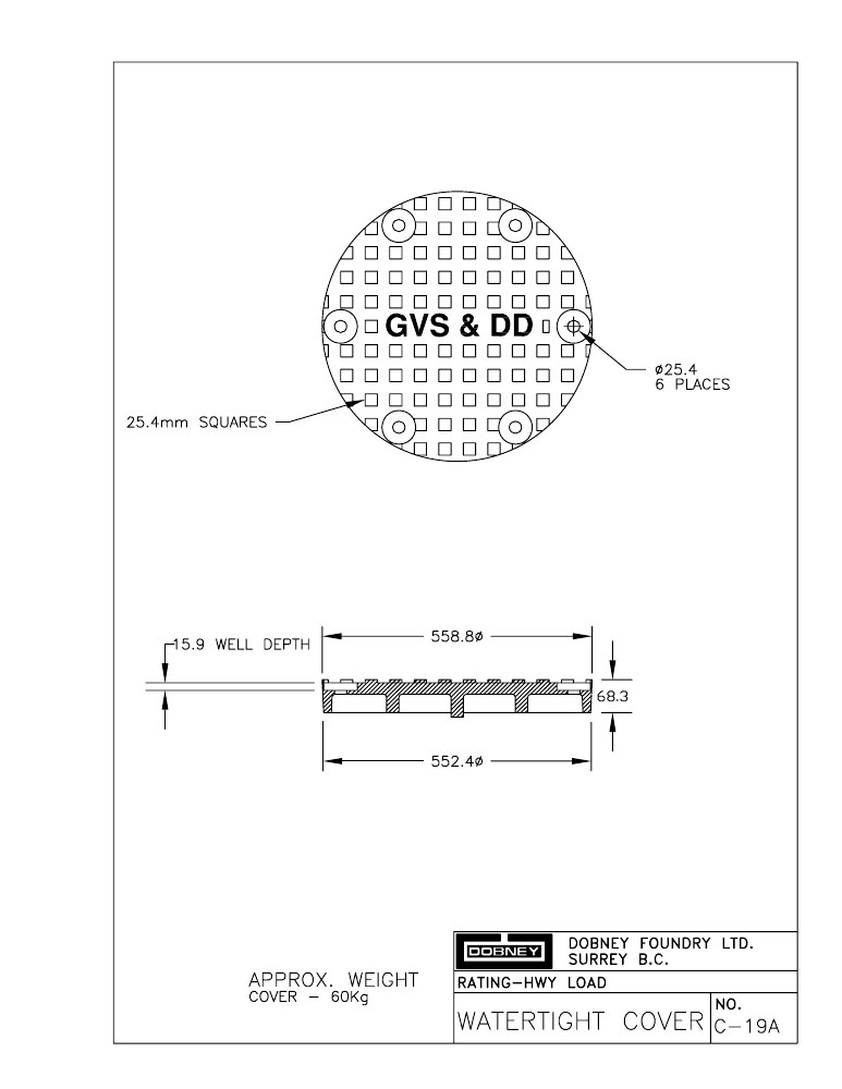 Technical drawing: Cover