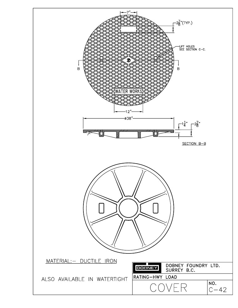 Technical drawing: Cover
