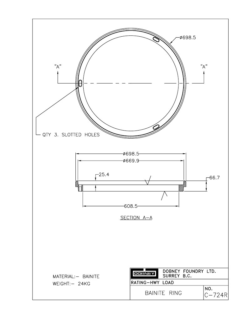 Technical drawing: Ring