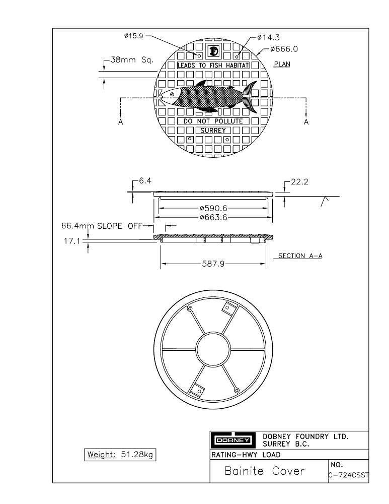Technical drawing: Storm Cover