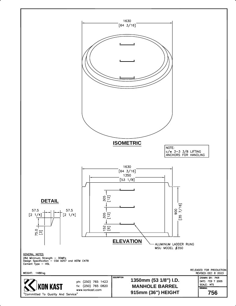 Technical drawing: 1350 MHB x 900