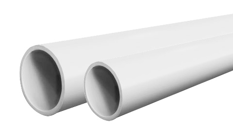 White Schedule 40 PVC pipe — representative IPEX range image
